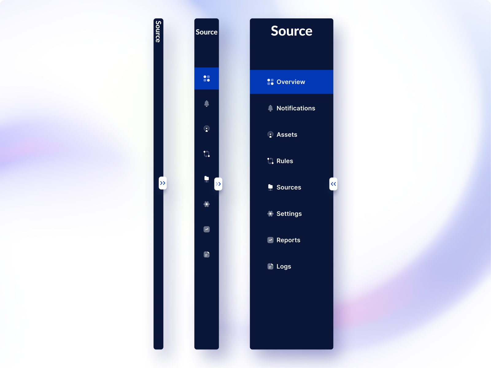 Sidebar Navigation Design by on Dribbble