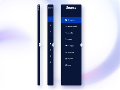 Sidebar Navigation Design branding business compact sidebar expanded sidebar jeffromi menu icons navigation bar notification icon product design side menu sidebar sidebar navigation three tier side navigation ui design ux design