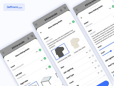 Product Details and Filter Responsive Mobile