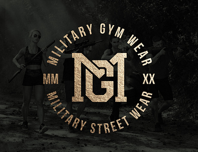 Military Gym Wear - logo design adobe illustrator branding design graphic design icon logo print typography vector