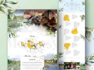 Dog breeding - webpage design graphic design ui web design