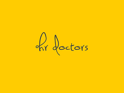 hr doctors logo branding logo typography vector