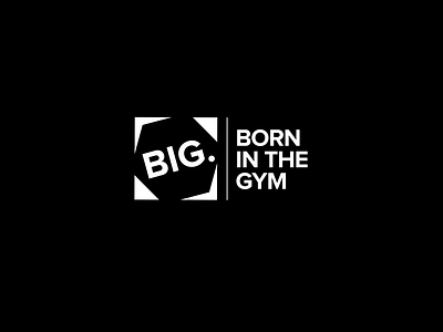 Born In the Gym sportswear brand logo branding design logo typography