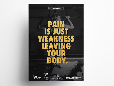 Poster Pain design gold graphic design poster typography