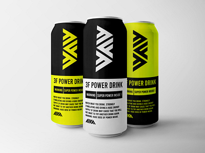 3F - FFF - power drink can design