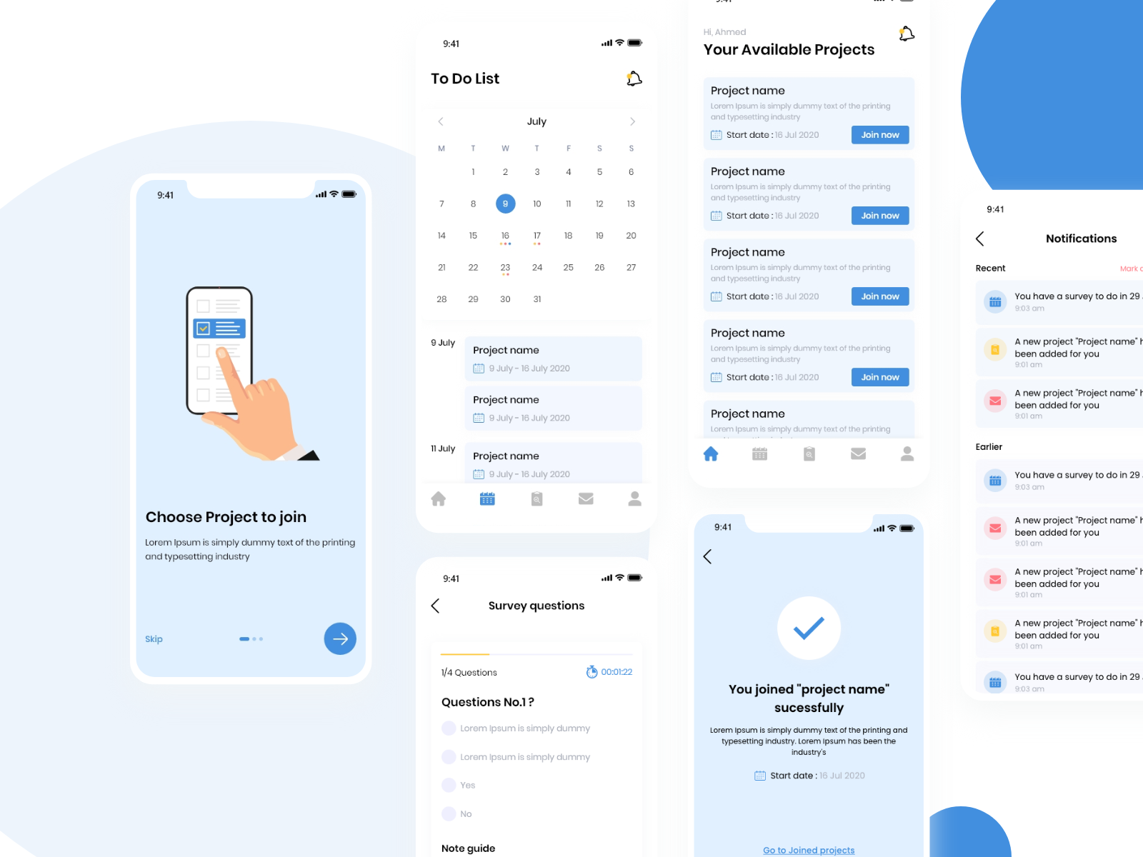 Survey App by Heba Reda on Dribbble