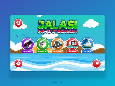 JALASI - Jaga Laut Indonesia game game art home screen ui uiux