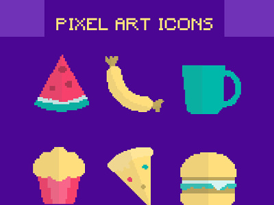 Pixel Art Icons game graphic design icon pixel art