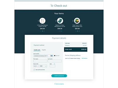 DailyUI 002 - Credit Card Checkout