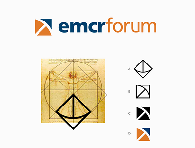 EMCR forum brand identity brand identity branding branding design identity mark logo design