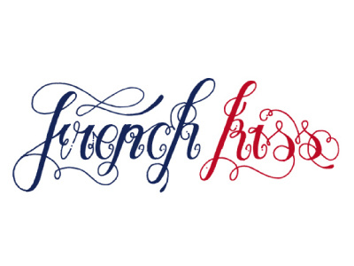 French Kiss french kiss type typographie
