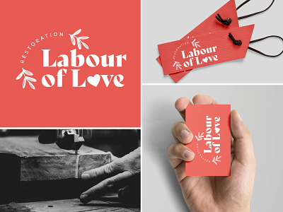 Labour of love restoration abstract brand branding design graphic design identity logo logos mark vector