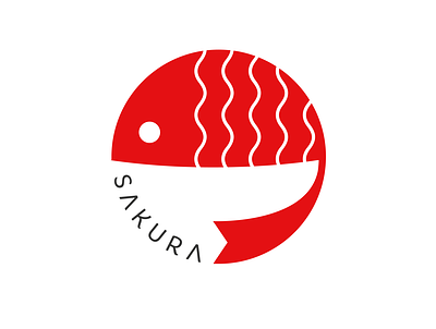 Sakura Sushi Bar abstract brand identity branding design flat graphic design icon logo logo design mark minimalist vector