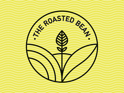 The Roasted Bean abstract brand branding challenge identity illustration layout logo logos mark minimal minimalistic monoline print type vector