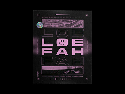 LOEFAH design electronic electronic music music poster poster art poster design posters techno underground