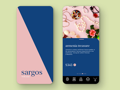 SARGOS Jewelery app design app application ui applicationdesign jewelry ui desgin uidesign uiux