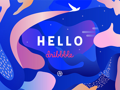 Hello Dribble ^^ hello dribbble illustration