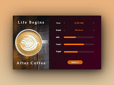 Life begins after coffee coffee practice settings