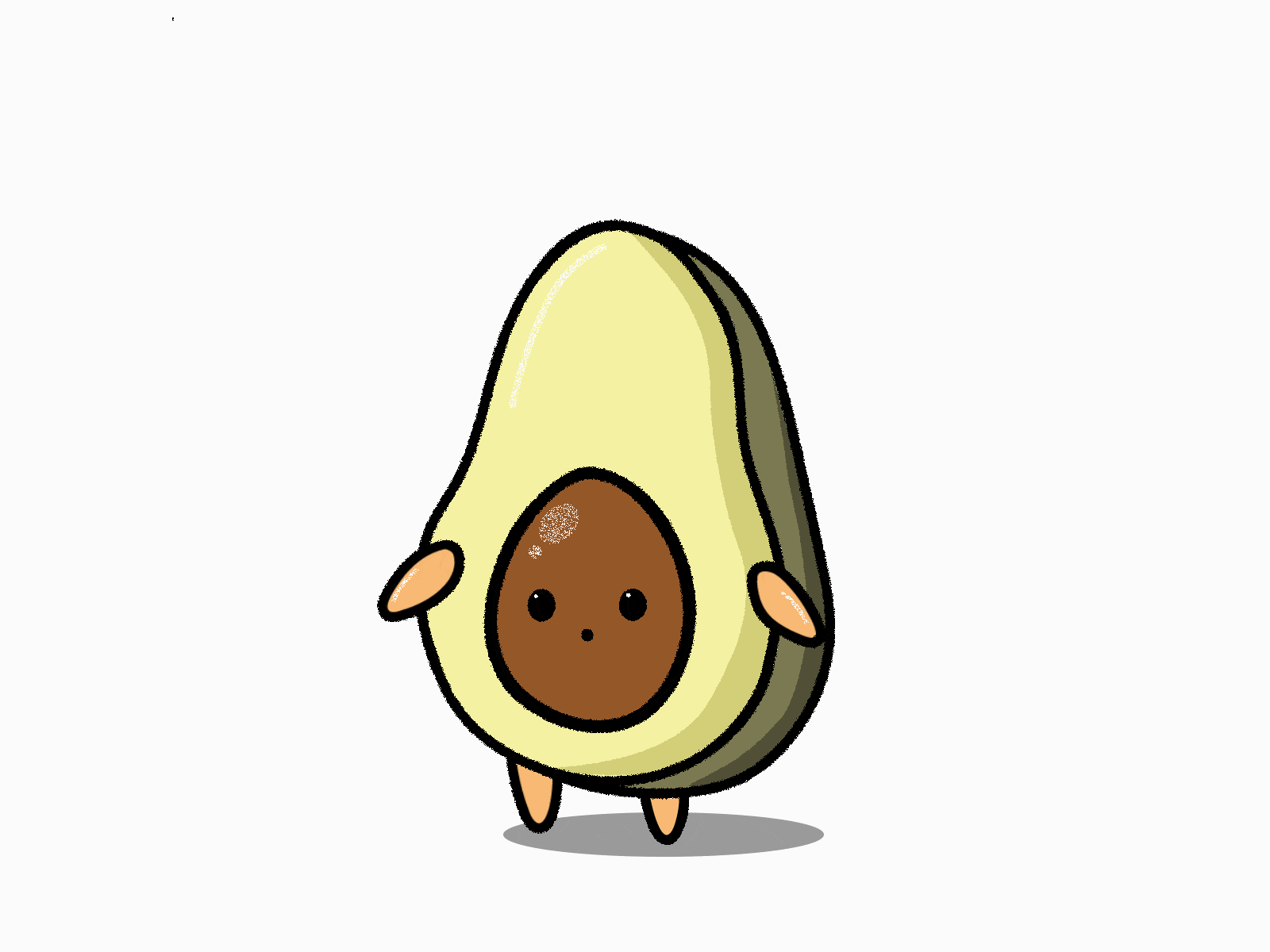 Avocuddle adobe after effects avocado character character animation design illustration motion design