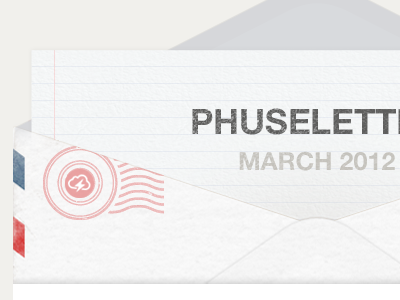March 2012 Phuseletter mail newsletter phuseletter stamp tom