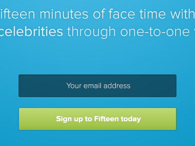 Sign up to Fifteen