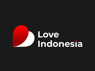 LOVE INDONESIA LOGO branding design icon logo logodesign vector