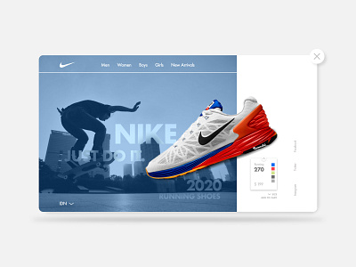 Nike | UI Design concept branding design nike product website products shop ui ui design ux ux design webdesign website design