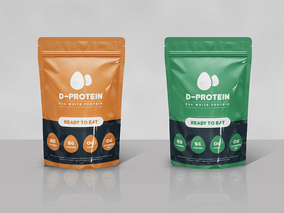 Package Design - E-Protein design egg ehgwhite green healthy orange print protein vitamind