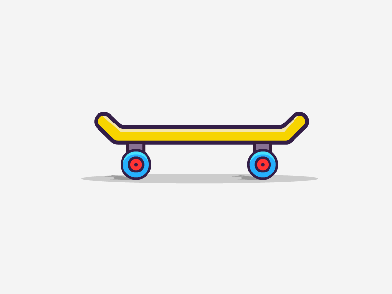 Skating Board - Animation 2d animation adobe animate cc animated gif animation gif logo animation motion graphics