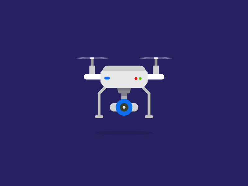 Drone - Animated Gif branding design freelance designer illustration interface panda pandacraft ui vector webdesign