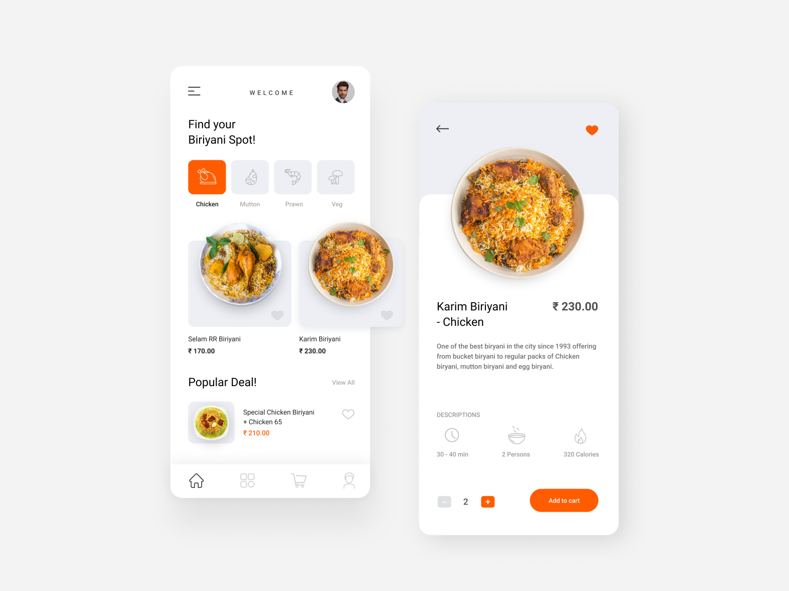 Biriyani Spot Finder - Figma by Panda Craft on Dribbble