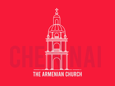 The Armenian Church branding design freelance designer illustration logo outlineart pandacraft uiux vector webdesign