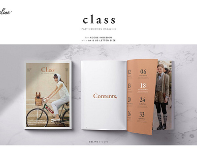 CLASS Past Memories Magazine freebies memories template