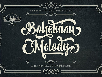 Bohemian Melody Font font font design freebies