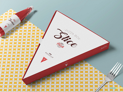 Free Pizza Slice Box Mockup freebies mockup pizza box pizza slice