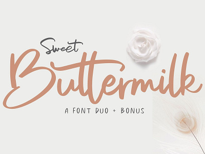 Sweet Buttermilk (Free Edition) font freebies