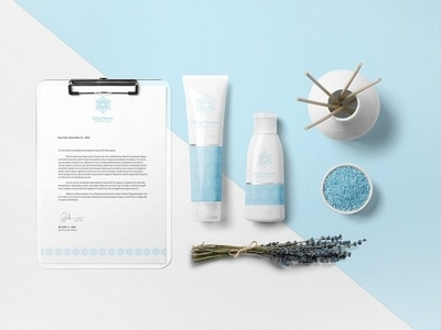 Cosmetics Mockup Free Scene branding cosmetic freebies medical mockup stationery