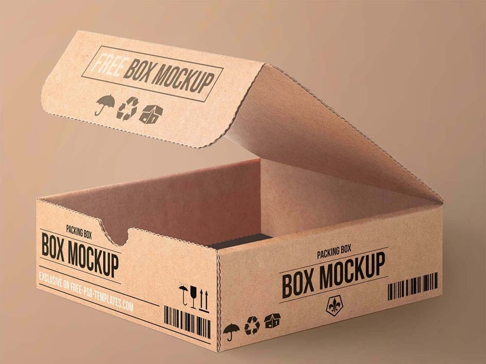 Download Free Carton Packaging Box Mockup by Frebie Assets on Dribbble