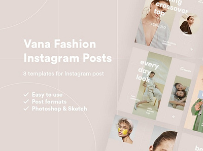 Vana Fashion Instagram Pack blogger freebies influencer instagram stories instagram templates