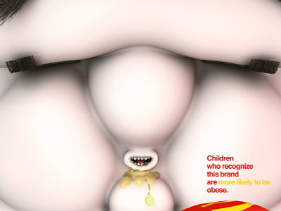 Mc Donalds Obesity 3d art advertising character cinema4d illustration mcdonalds