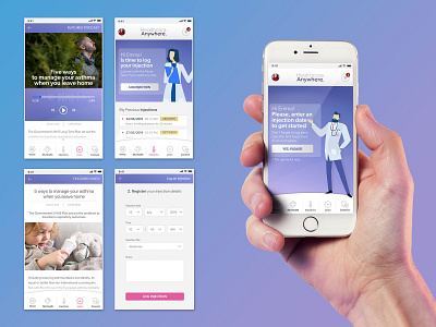 Healthcare Anywhere - App Design