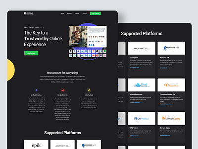 Federated Identity homepage concept