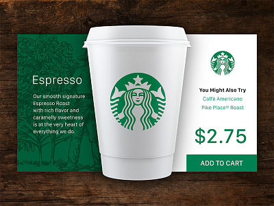 Starbucks display card