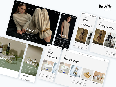 Luxury Homepage UI beauty berlin branding design ecom fashion luxury product responsive retail ui ux