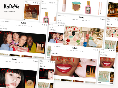 Gucci Beauty Brand Shop UI