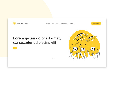 Landing page.