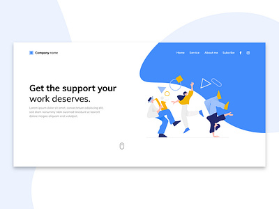 Landing page.