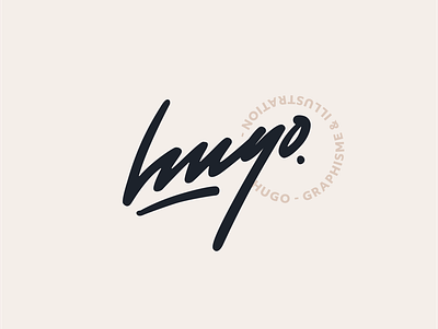 Hugo's logo branding design icon logo typography vector