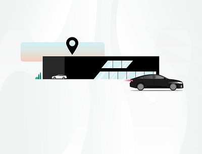 Audi automobile dealership branding design icon illustration vector