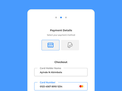 Credit card checkout Page app creditcard dailyui ui